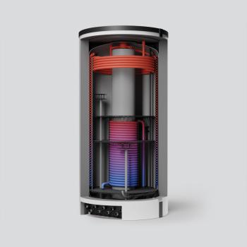 Preview: LINK 3 - Schichtspeicher mit integriertem Gegenstrom Wärmetauscher