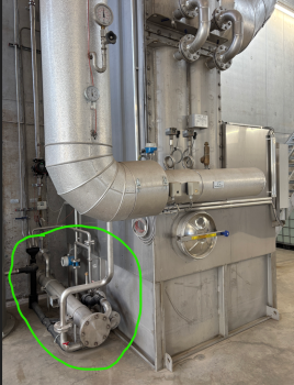 Nachrüstung Wärmerückgewinnung aus Kondensat der Rauchgaskondensation - Hilbe Nahwärme GmbH